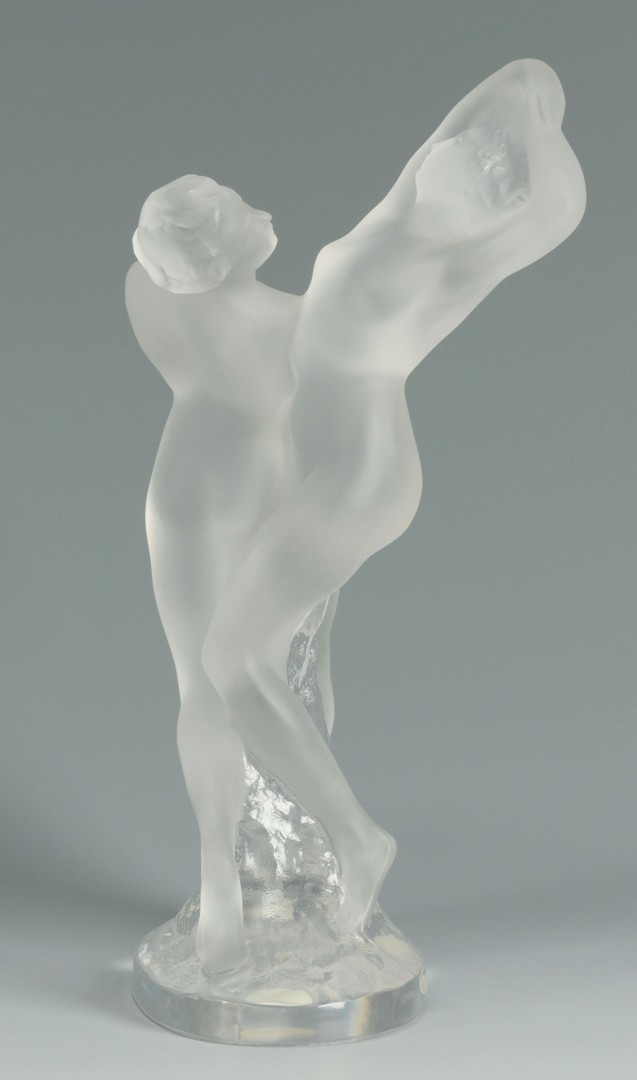 Lot 166: Lalique Crystal Figure of Two Dancers