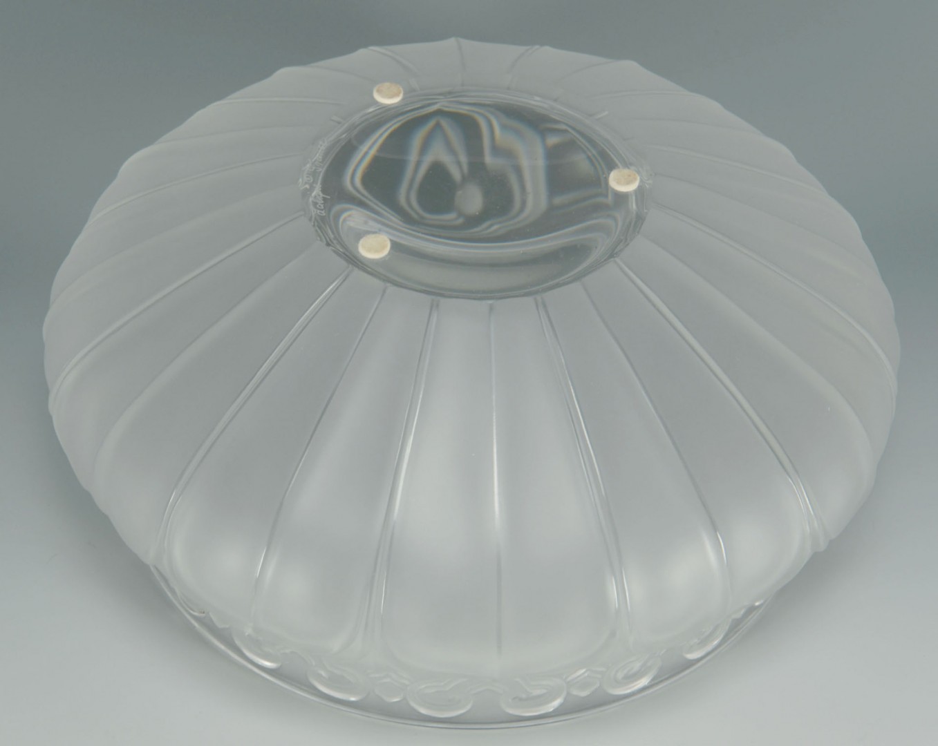 Lot 168: Lalique Molded & Frosted Bowl