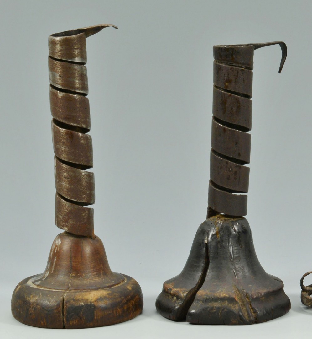 Lot 175: Three 18th century lighting devices