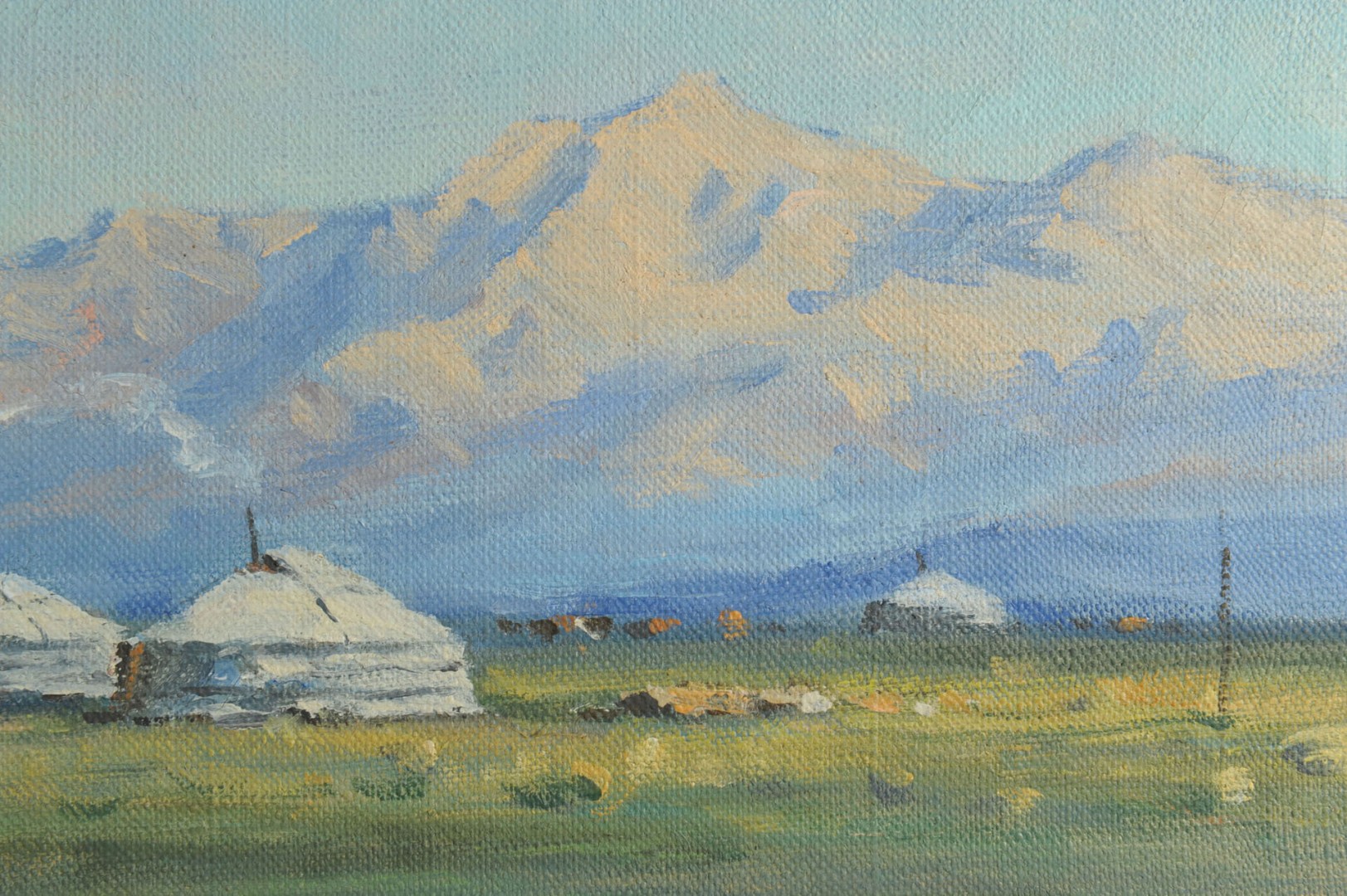 Lot 190: Southwestern or Mongolian Landscape Painting