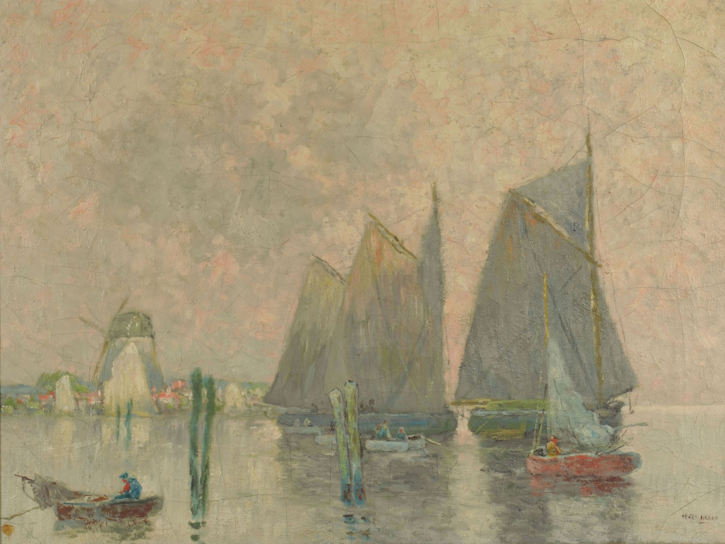 Lot 193: William Clusmann Impressionist Coastal Scene