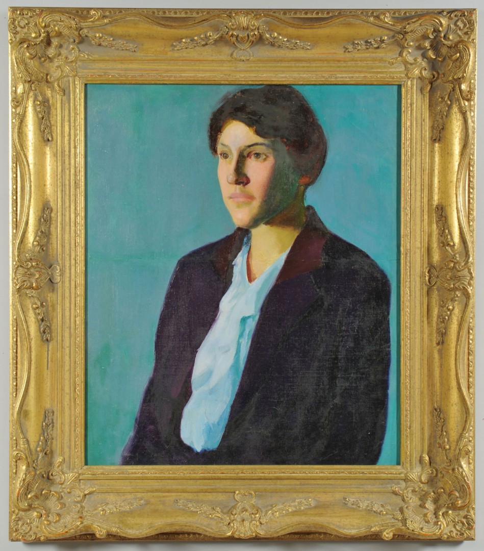 Lot 194: Circle of Charles Hawthorne, o/c portrait of a wom