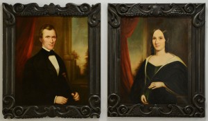 Lot 210: Sara Ward Conley, pair of Tennessee portraits
