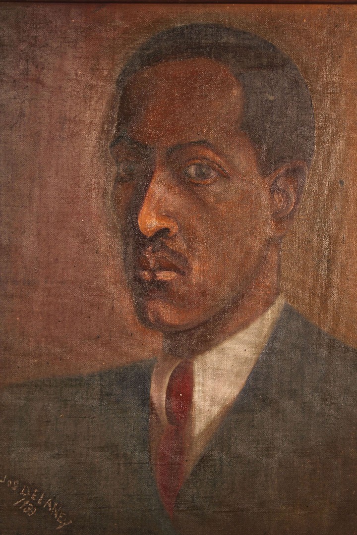 Lot 211: Joseph Delaney Self-Portrait Oil on Canvas