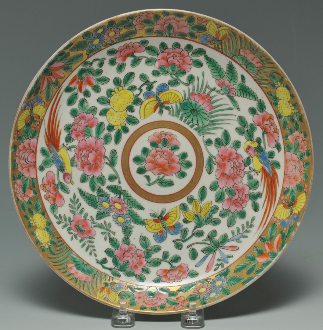 Lot 233: Chinese Famille Rose and Butterfly Plates | Case Auctions