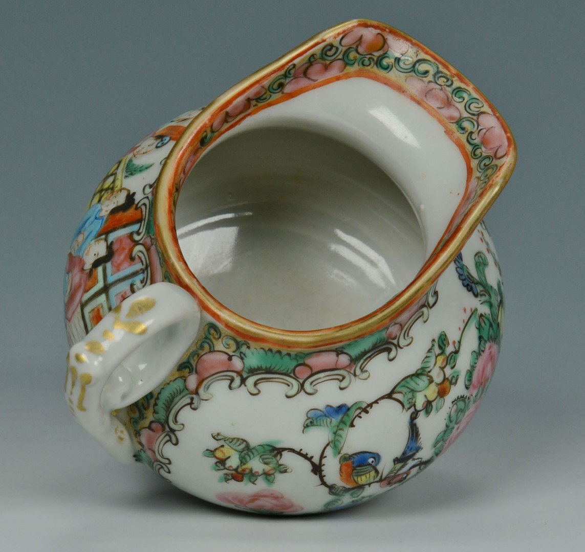 Lot 245: 2 Chinese Rose Medallion Porcelain Items