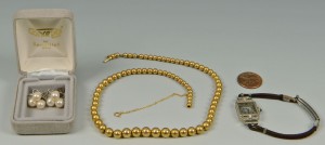 Lot 312: Group of 14k jewelry