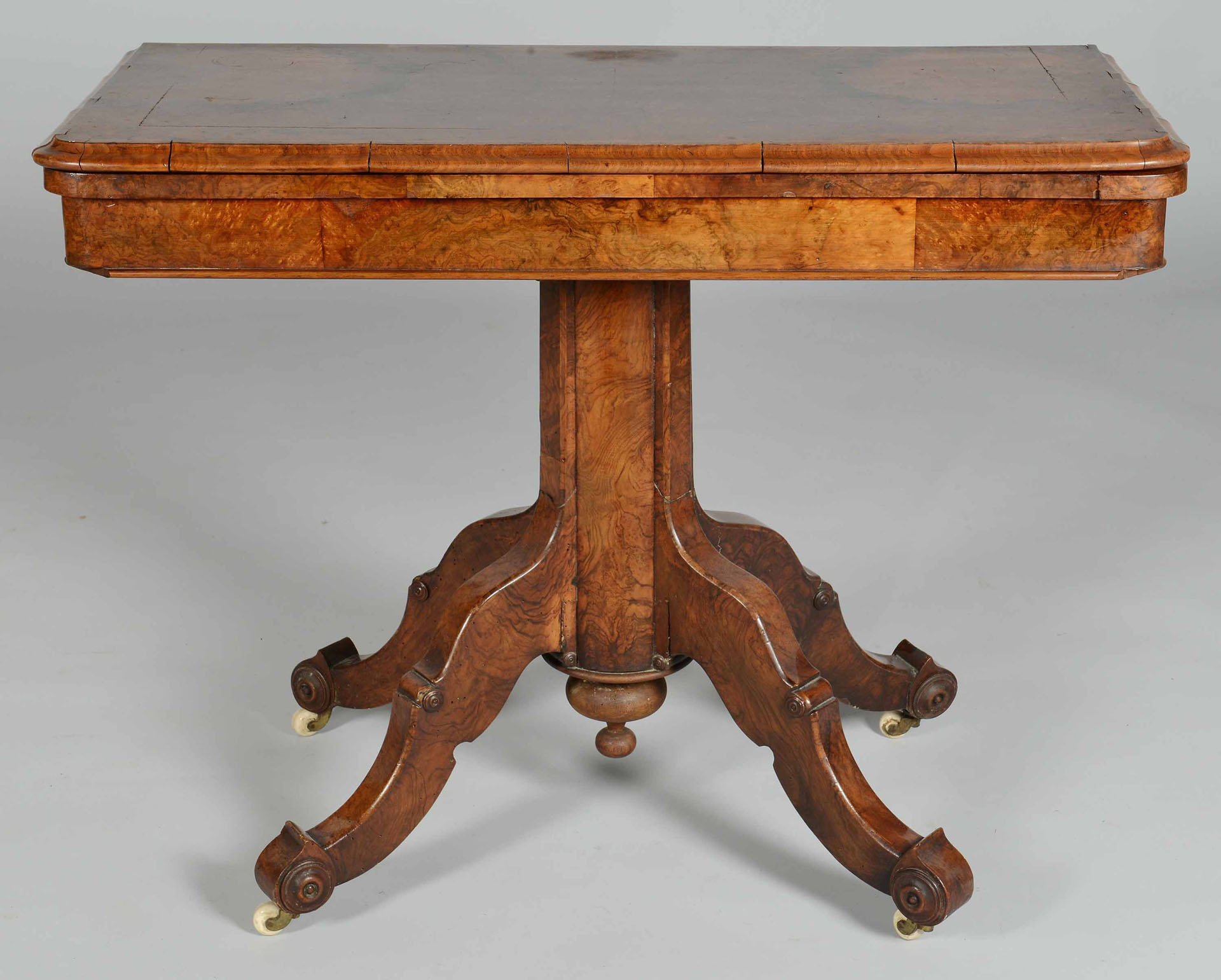 wood card tables antique