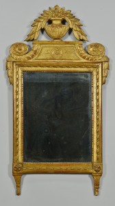 Lot 353: Neoclassical style Gilt Mirror