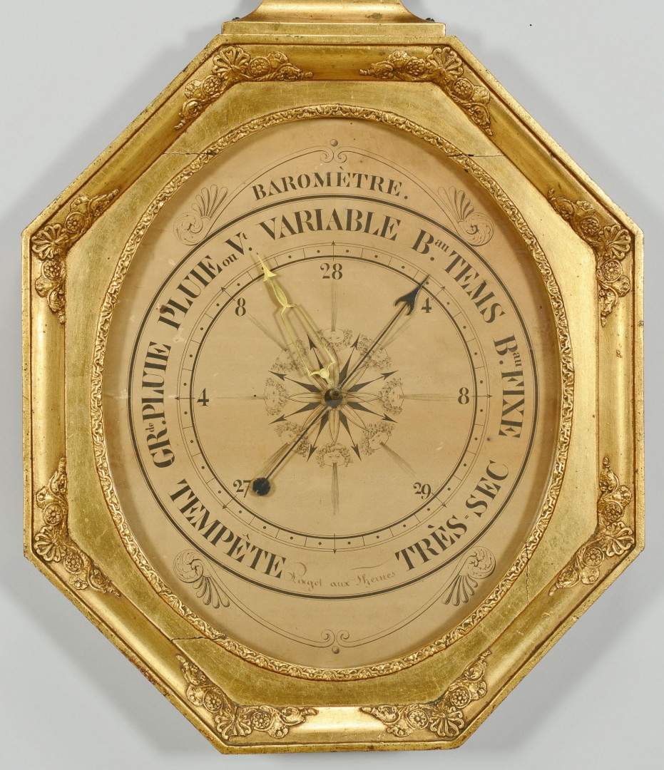 Lot 354: French 19th c. Barometer