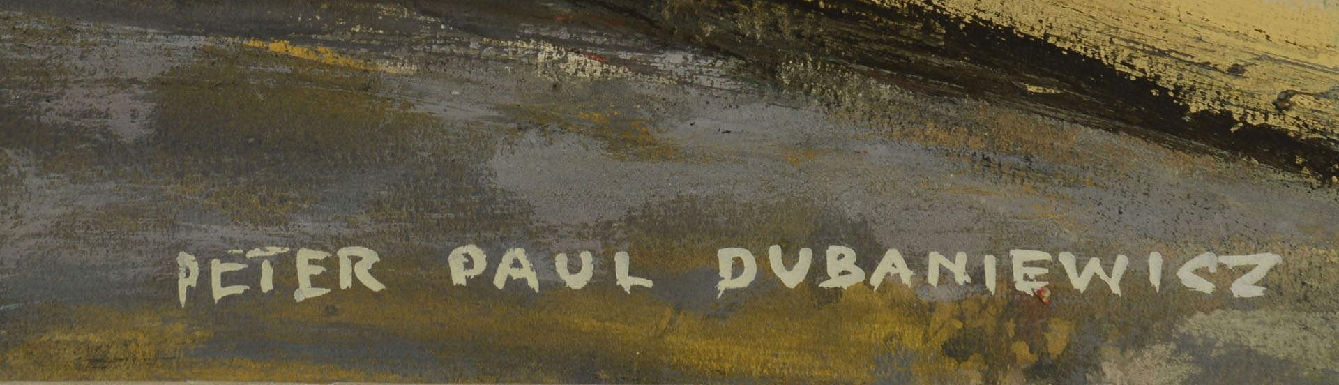 Lot 376: Paul Dubaniewicz Oil on Board
