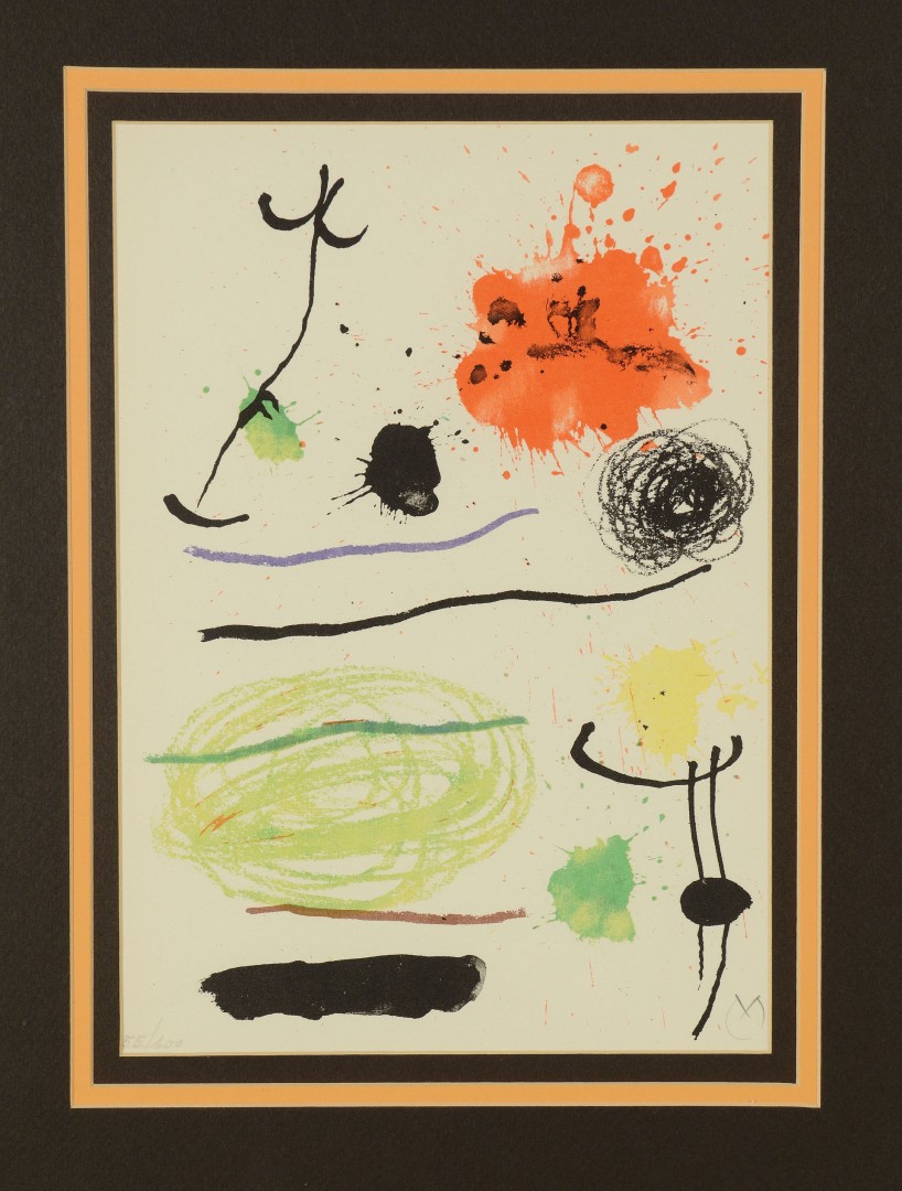 Lot 392: Joan Miro Lithograph, Barcelona Suite I