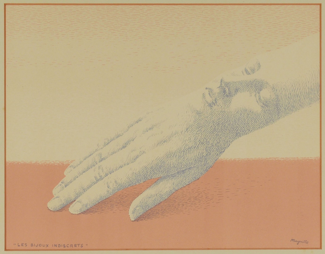 Lot 400: René Magritte Lithograph , Les Bijoux Indiscrets