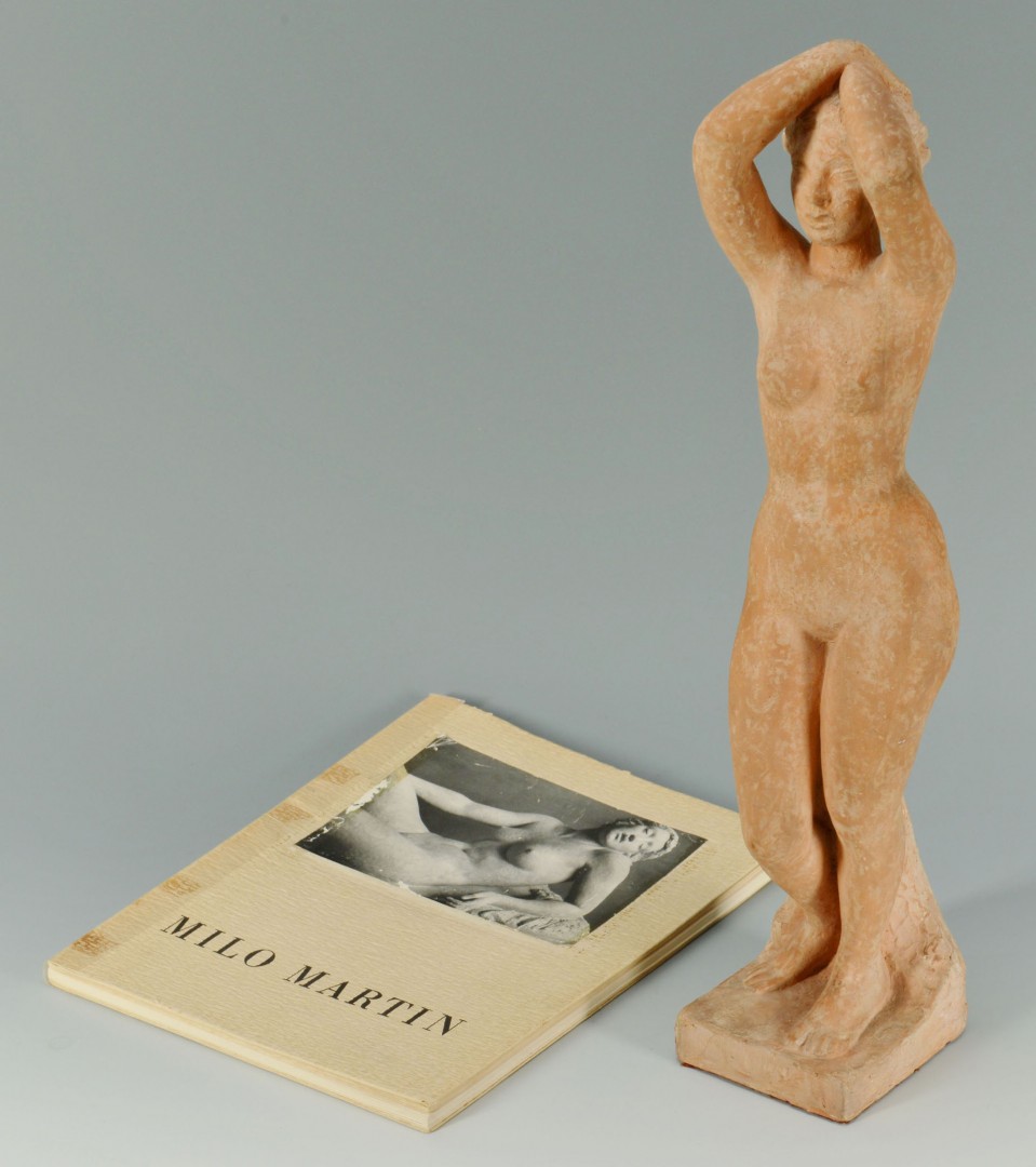 Lot 410: Milo Martin Terracota Nude Figure