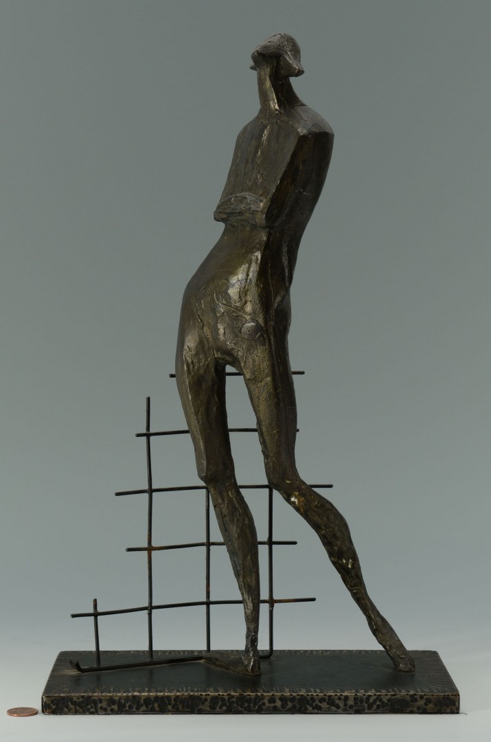 Lot 411: Rudolf Svoboda Abstract Bronze Sculpture