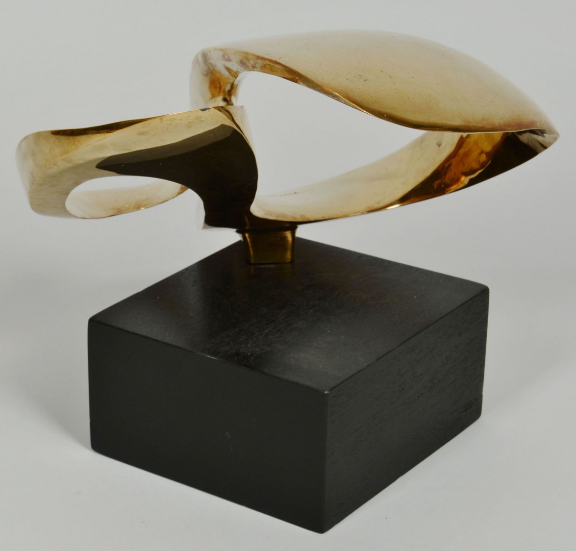 Lot 412: Leonardo Nierman Abstract Bronze Sculpture