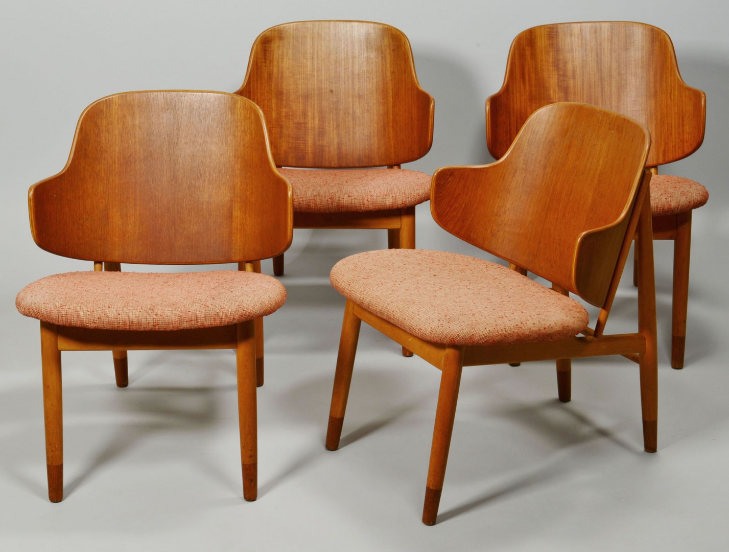 Lot 414: Set of 4 Danish Modern Rosewood Chairs