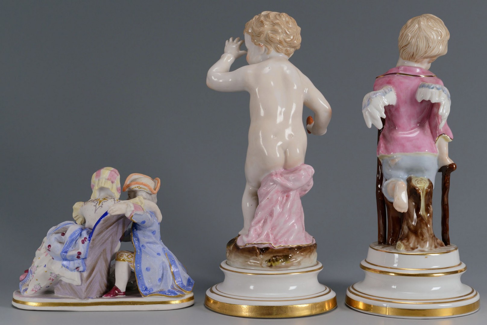 Lot 428: 3 German Porcelain Figures