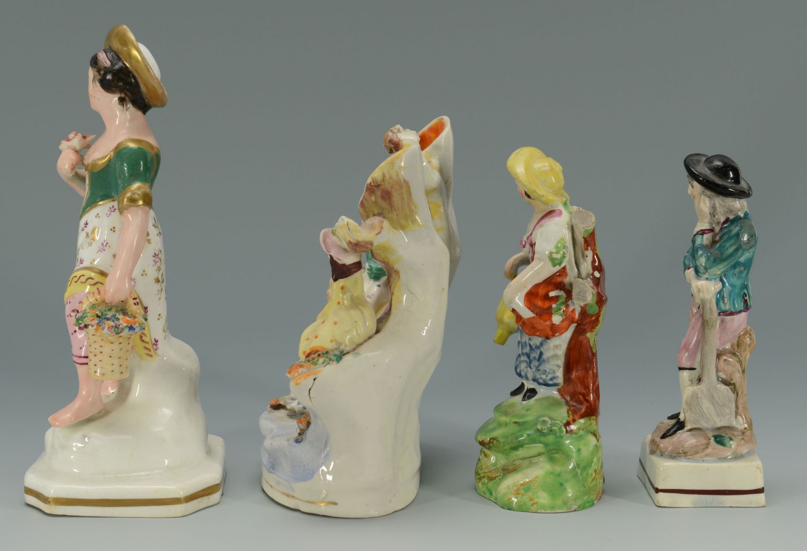 Lot 434: Grouping of 4 Staffordshire Figures
