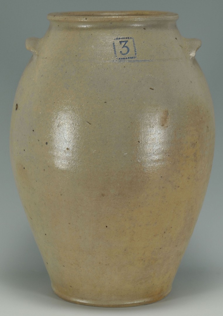 Lot 448: 3 Gal. Stoneware Pottery Jar, poss. Kentucky