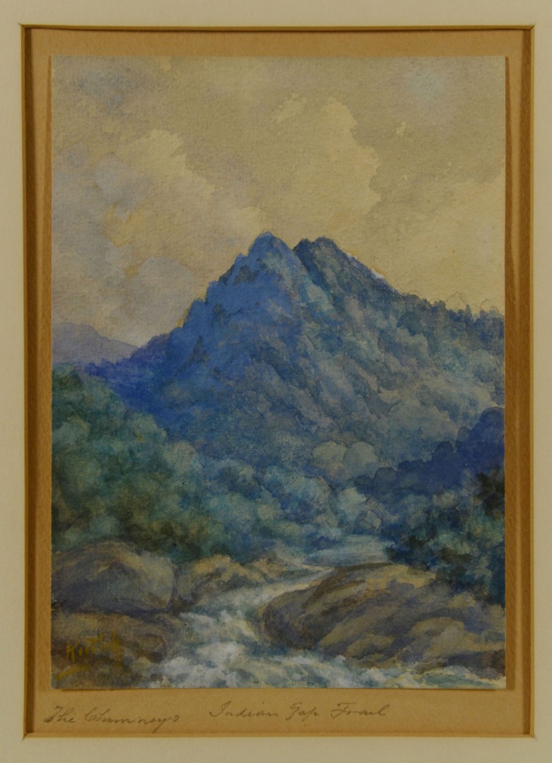 Lot 46: TN Mtn. Watercolor Painting by Charles Krutch