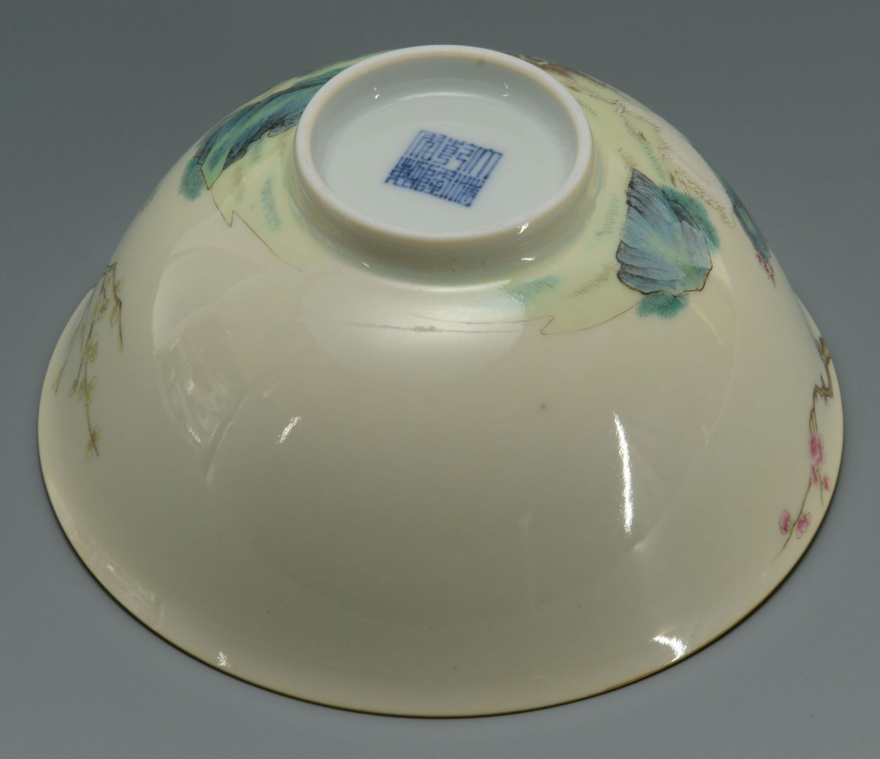 Lot 478: Chinese Famille Rose Bowl w/ Goats