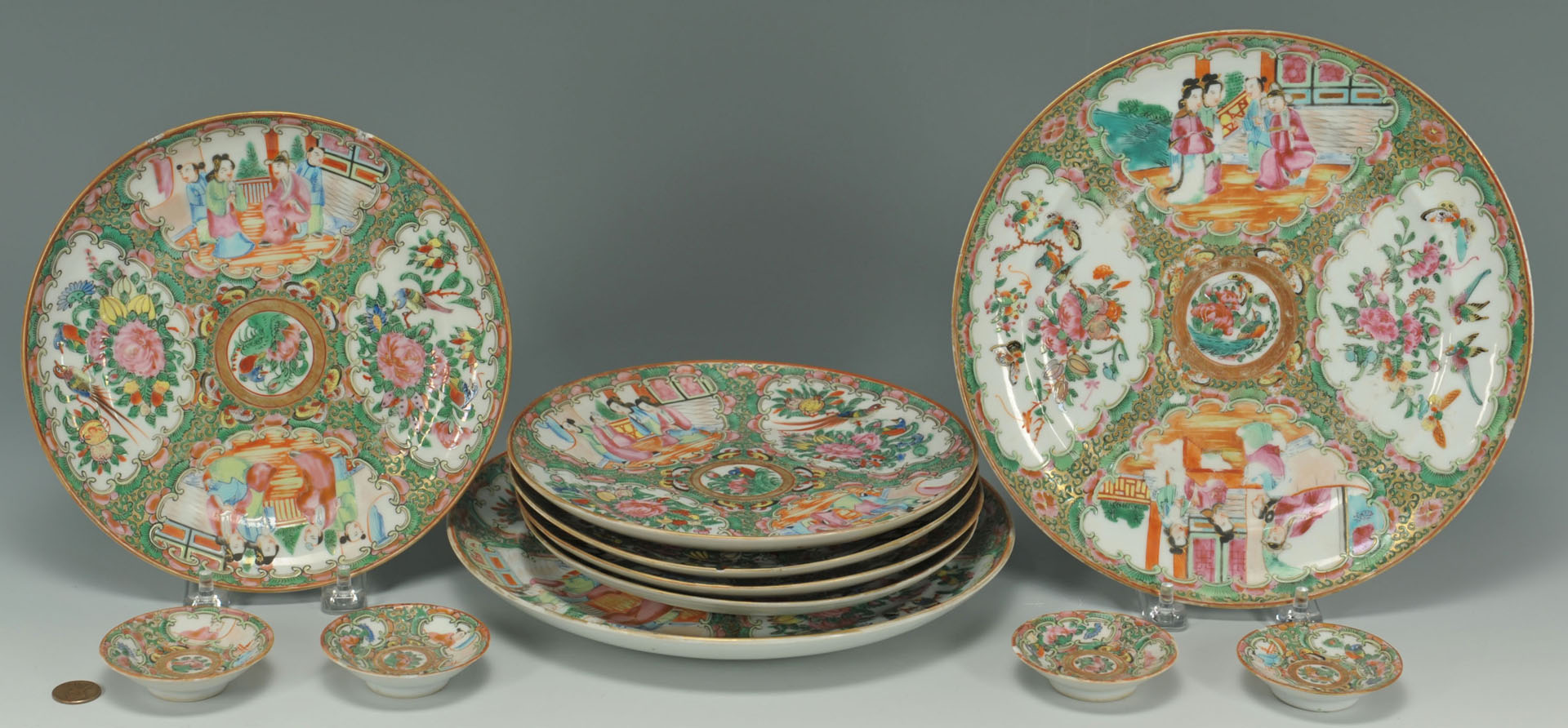 Lot 481: Group of Chinese Rose Medallion Porcelain