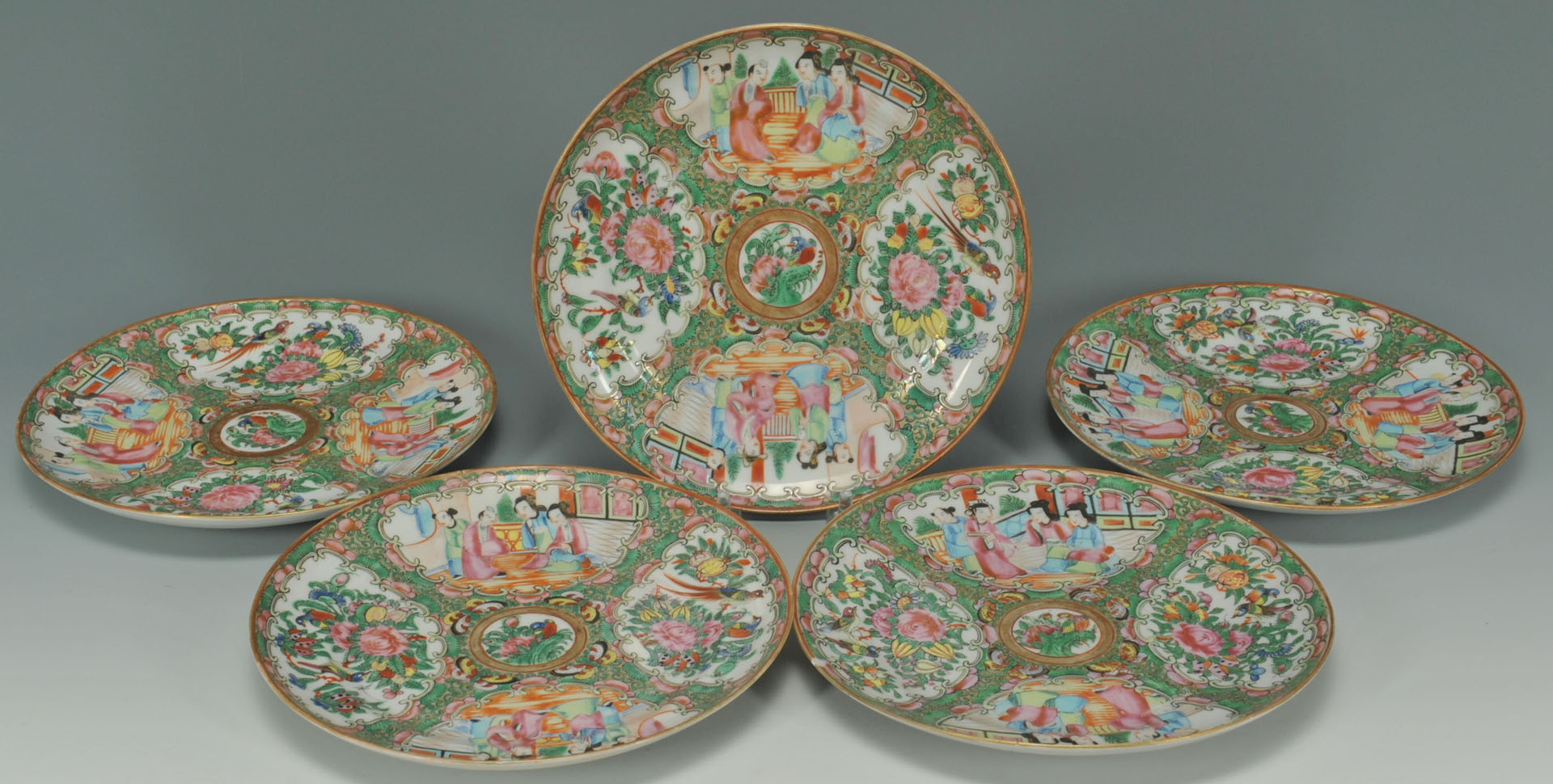 Lot 481: Group of Chinese Rose Medallion Porcelain