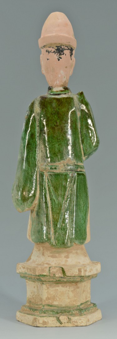 Lot 484: Chinese Glazed Tang or Ming Dynasty Figure