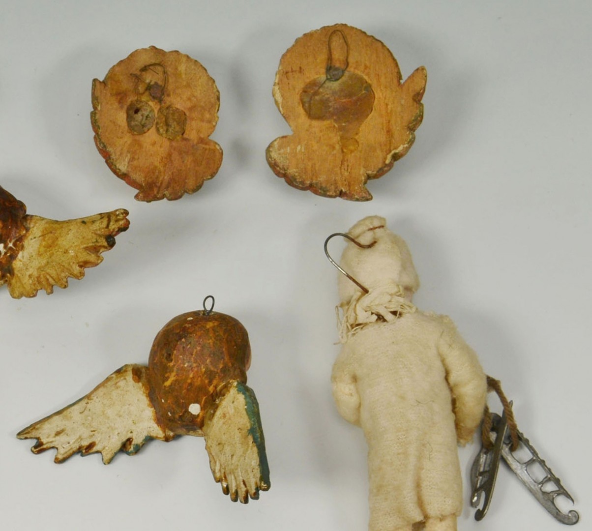 Lot 516: Grouping of early German Christmas ornaments