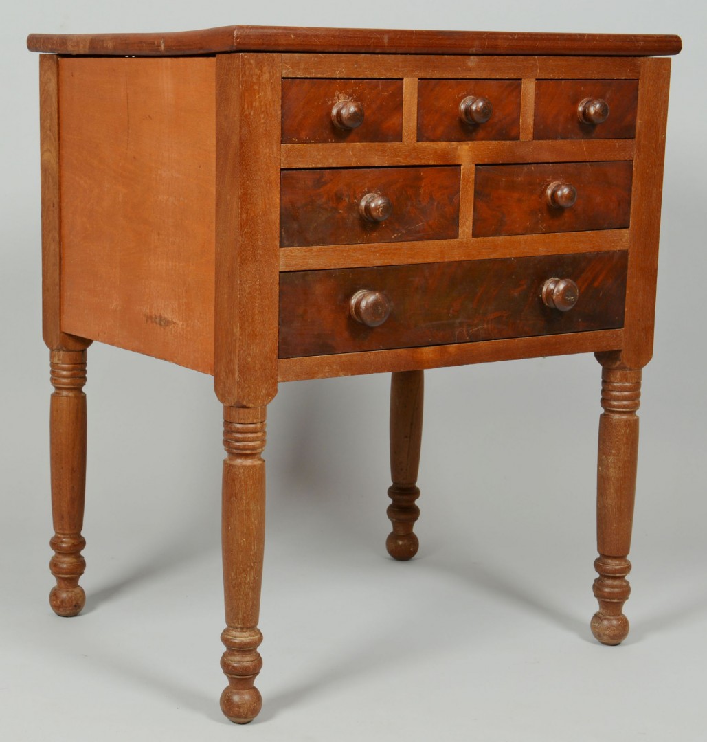 Lot 52: Southern or Mid-Atlantic 6 Drawer Work Table