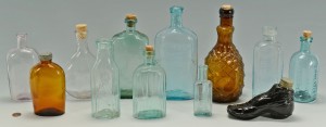 Lot 532: Group of Early Glass Bottles, total 12