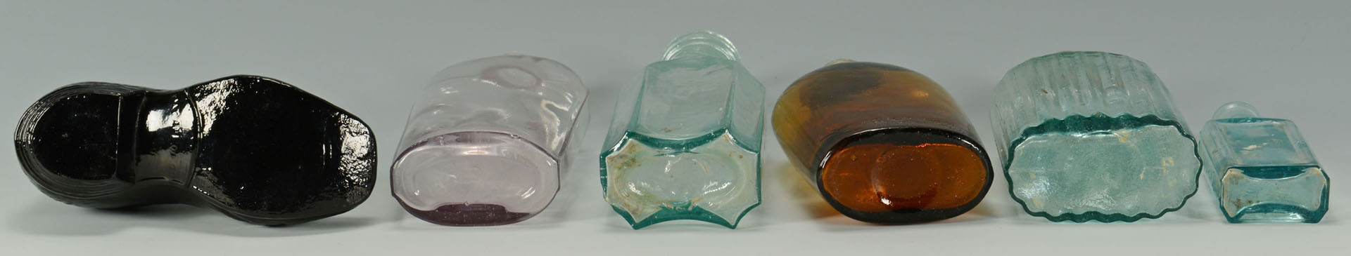 Lot 532: Group of Early Glass Bottles, total 12