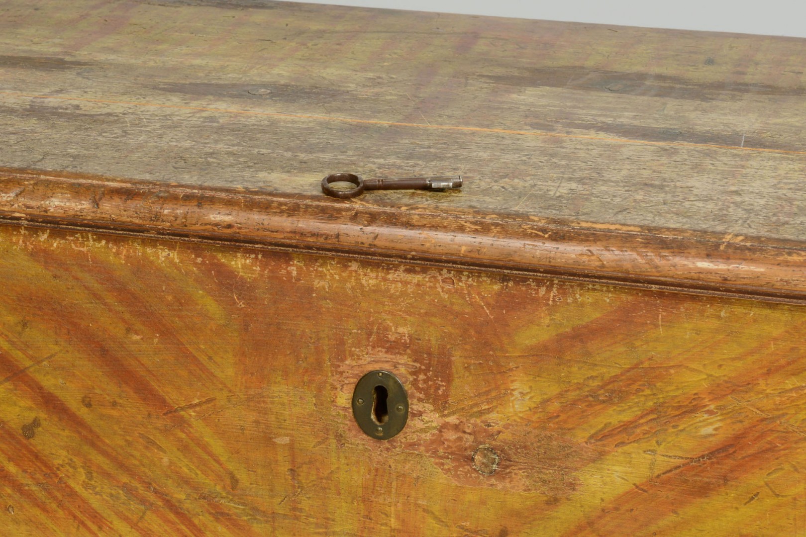 Lot 53: Paint Decorated Blanket Chest