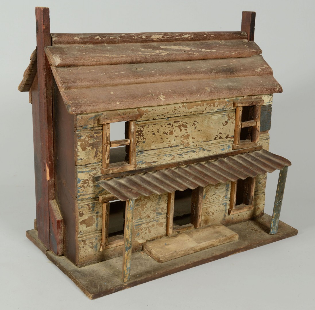 Lot 545: Folk Art Dollhouse Cabin