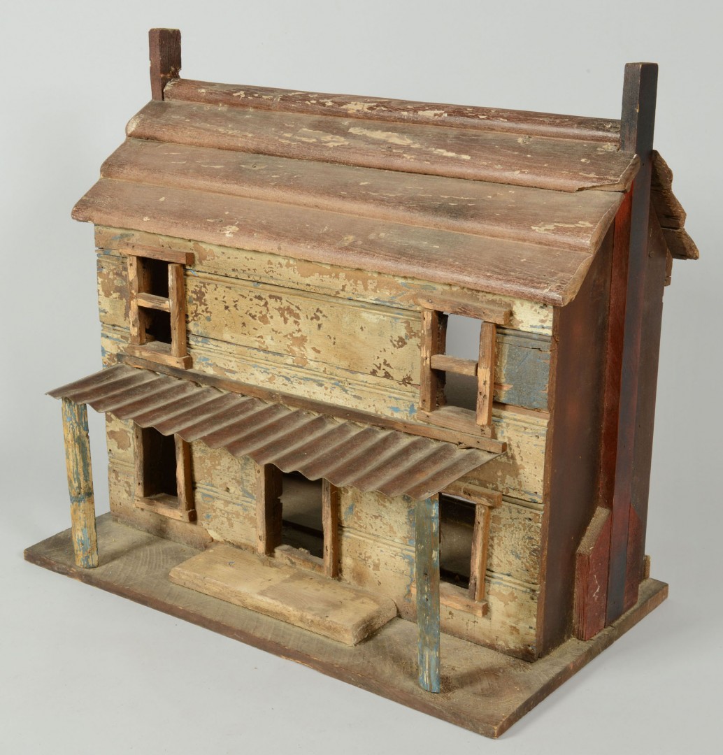 Lot 545: Folk Art Dollhouse Cabin