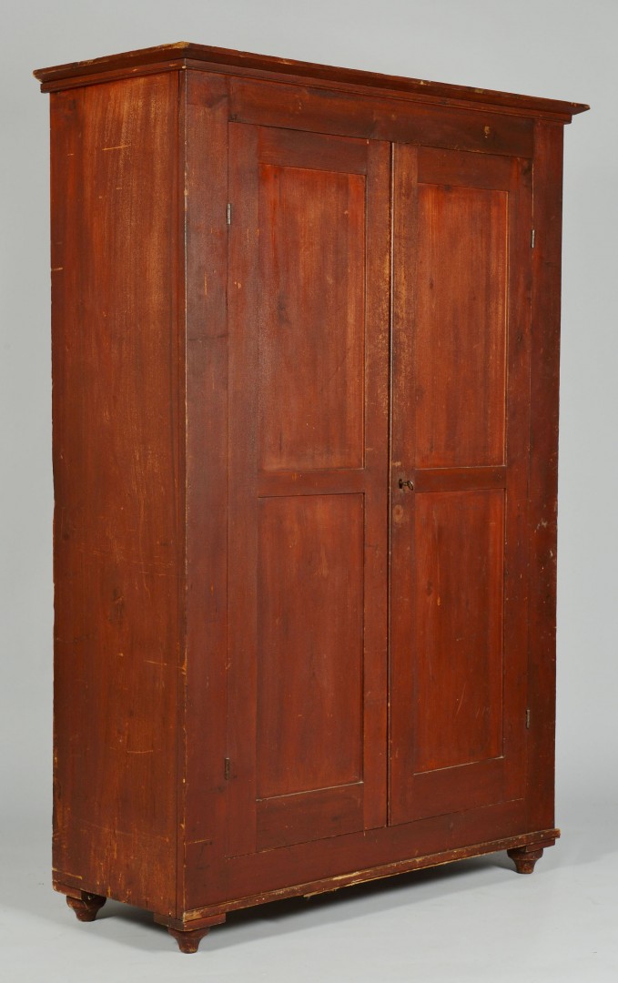 Lot 54: Southern Painted Wardrobe, possibly TN or MS