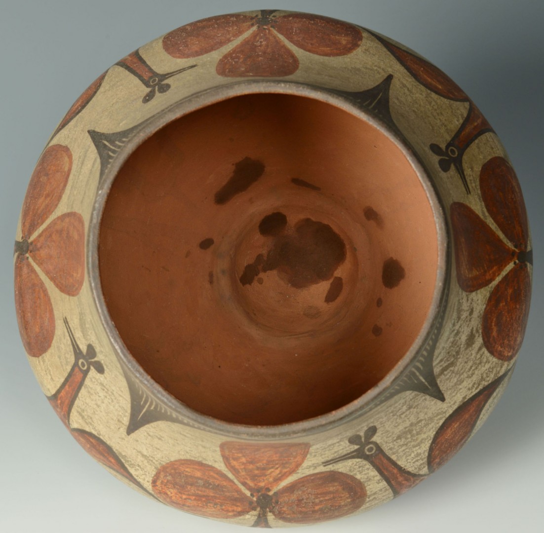 Lot 554: Zia Redware Pottery Olla