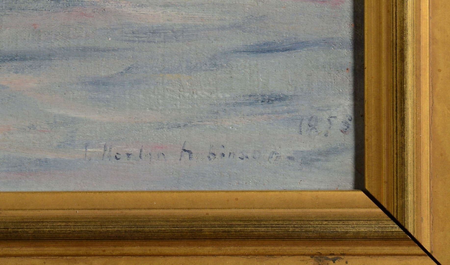 Lot 609: F. Norton Robinson, Oil On Canvas Coastal Scene