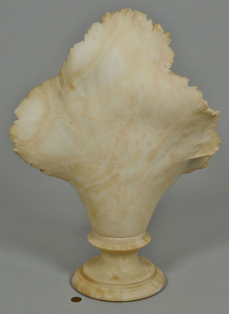 Lot 619: Large alabaster bust of a Child