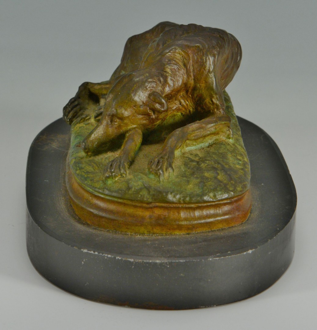 Lot 620: Gayrard Bronze sculpture of a dog