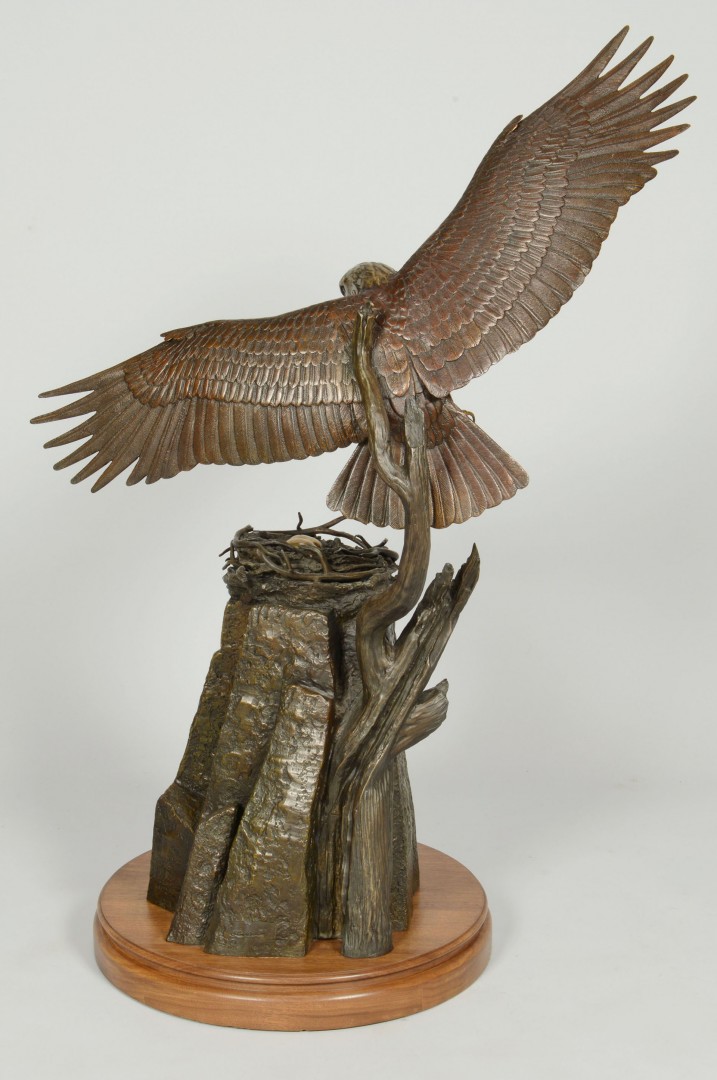 Lot 624: Stan Bentall Bronze Eagle Sculpture