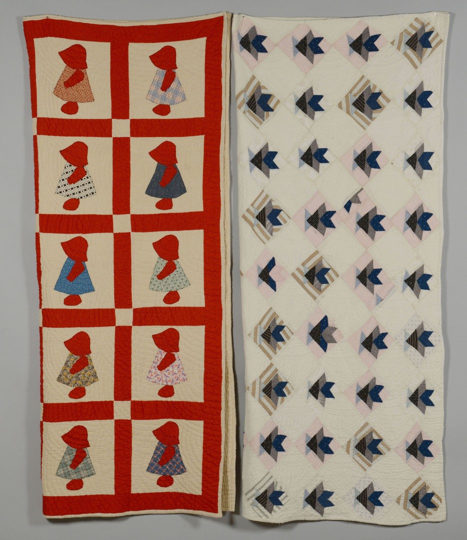 Lot 648: 2 Southern Quilts, Tulip and Dutch Girl patterns