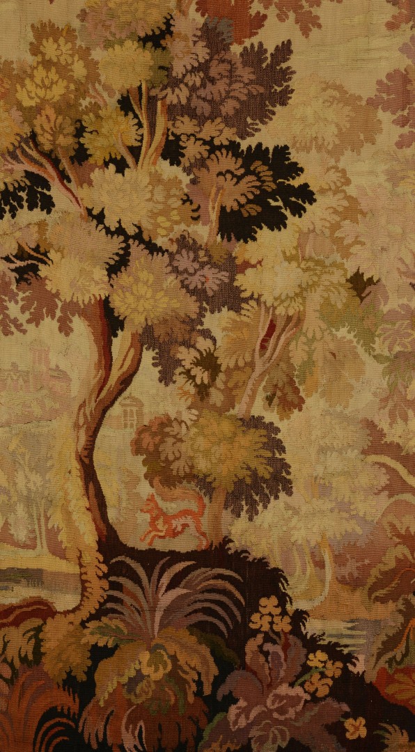 Lot 651: Large Continental Tapestry with Fox