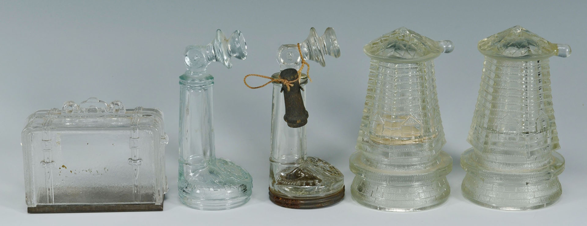 Lot 665: 12 American Glass Candy Containers