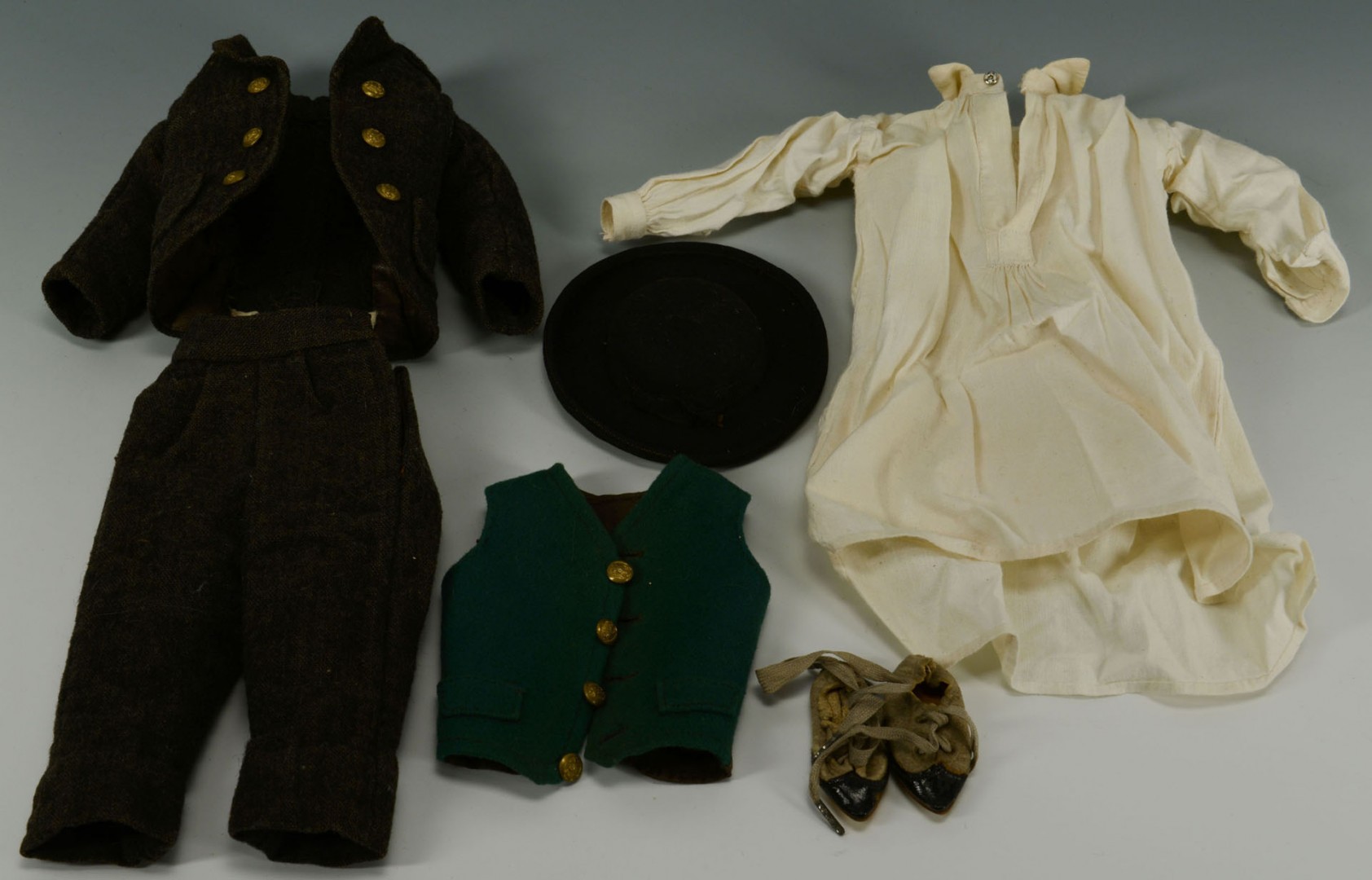 Lot 671: Rare French Fashion Gentleman Doll, labeled clothe