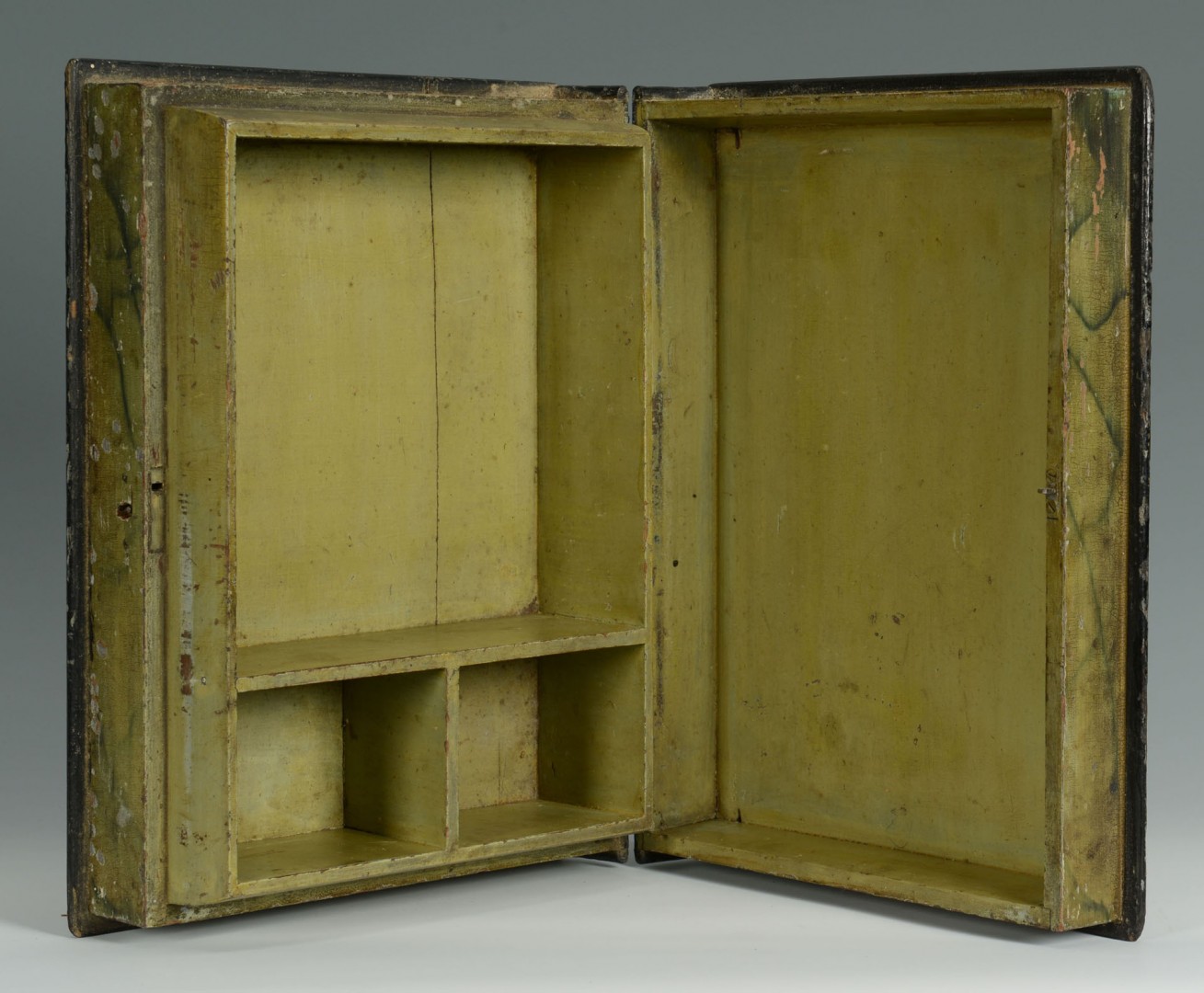 Lot 68: 2 Small Paint Decorated Document Boxes