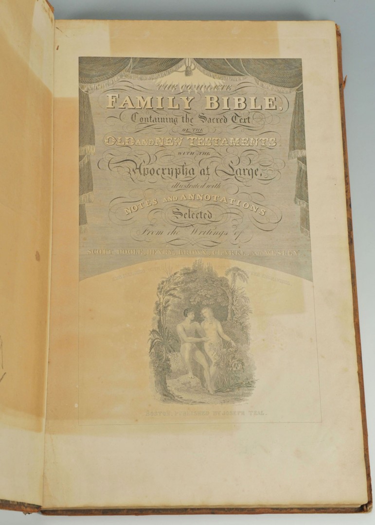 Lot 692: 1822 Columbian Family and Pulpit Bible