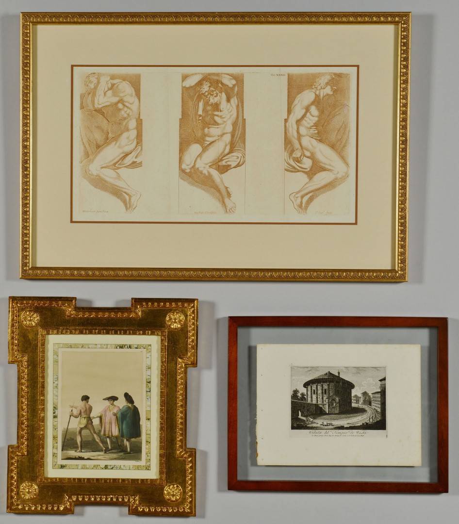 Lot 703: 3 Framed Classical Subject Prints