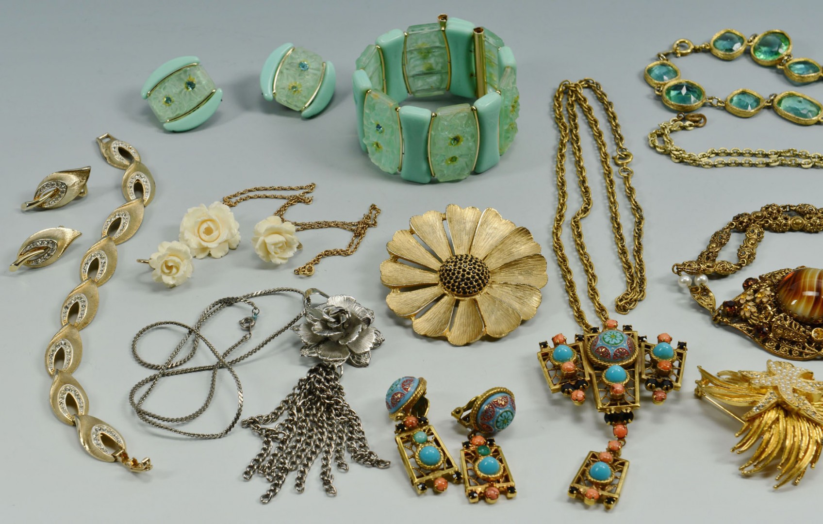 Lot 733: Group of Vintage Designer Costume Jewelry